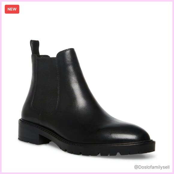 Classic Chelsea Ankle Boots Chic Minimal Elegant Low Heel Platform